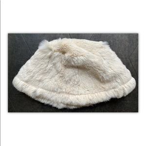 Rabbit fur kids bucket hat size 3 Zazu Italy